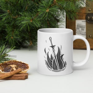 Dark Souls Bonfire White Glossy Estus Mug