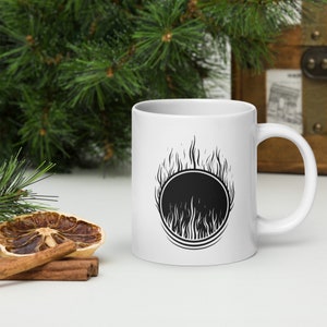 Dark Souls Darksign Curse White Glossy Estus Mug