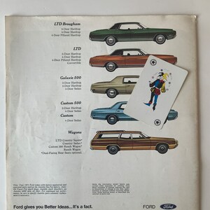 1971 Ford brochure. Passenger cars. Galaxie 500, Thunderbird, more. image 4