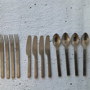 4pc. Child’s Utensil Picnic set. Doll party set. Knife, fork, spoon. Stainless. Camping set.