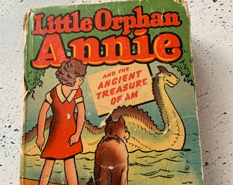 1939. Little Orphan Annie und Der alte Schatz von Am. Withman. 1468. Klassisches Kindertaschenbuch. Das bessere kleine Buch. Fiktion.