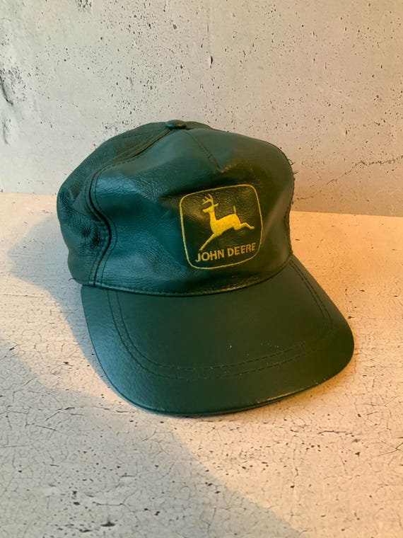 John Deere Leather Vintage Collectible Ball Tractor