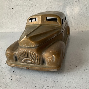 1920’s Betel Car. Brass. K.H.M. Motar Padan. R-G-D. Betel nut car. India. No. 84060. 10”, 25.5cm long. Tobacco substitute. Smoke shop item.