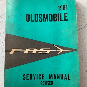1961 Olds F-85 service manual. Classic car auto restoration guide. Oldsmobile stuff. Old car stuff. Gift for him.