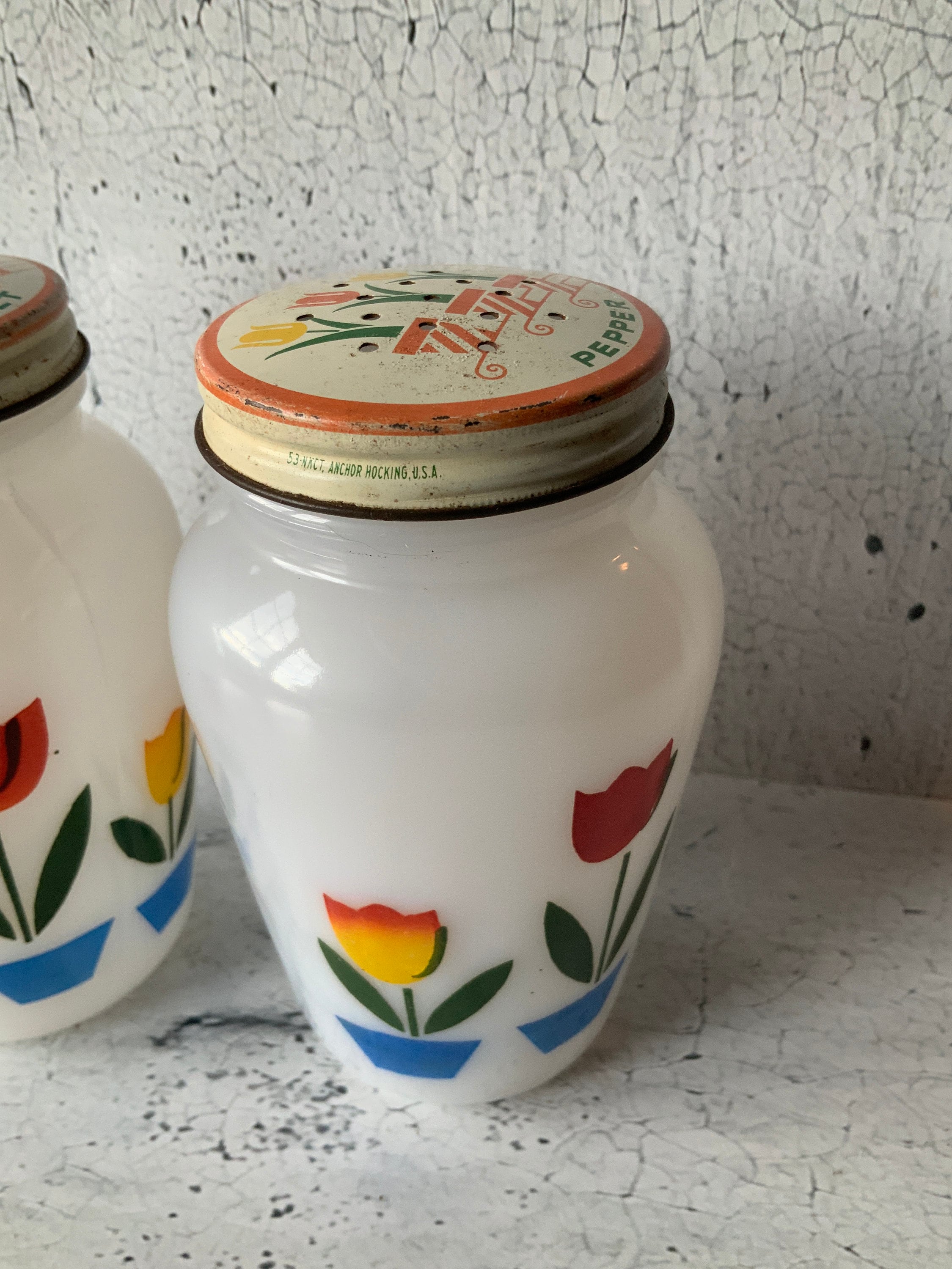 アンカーホッキング チューリップ ガラス キャニスター ジャー