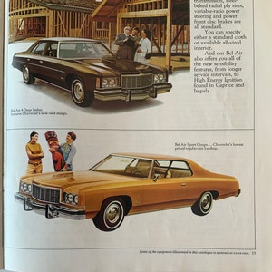1975 Chevrolet car brochure.