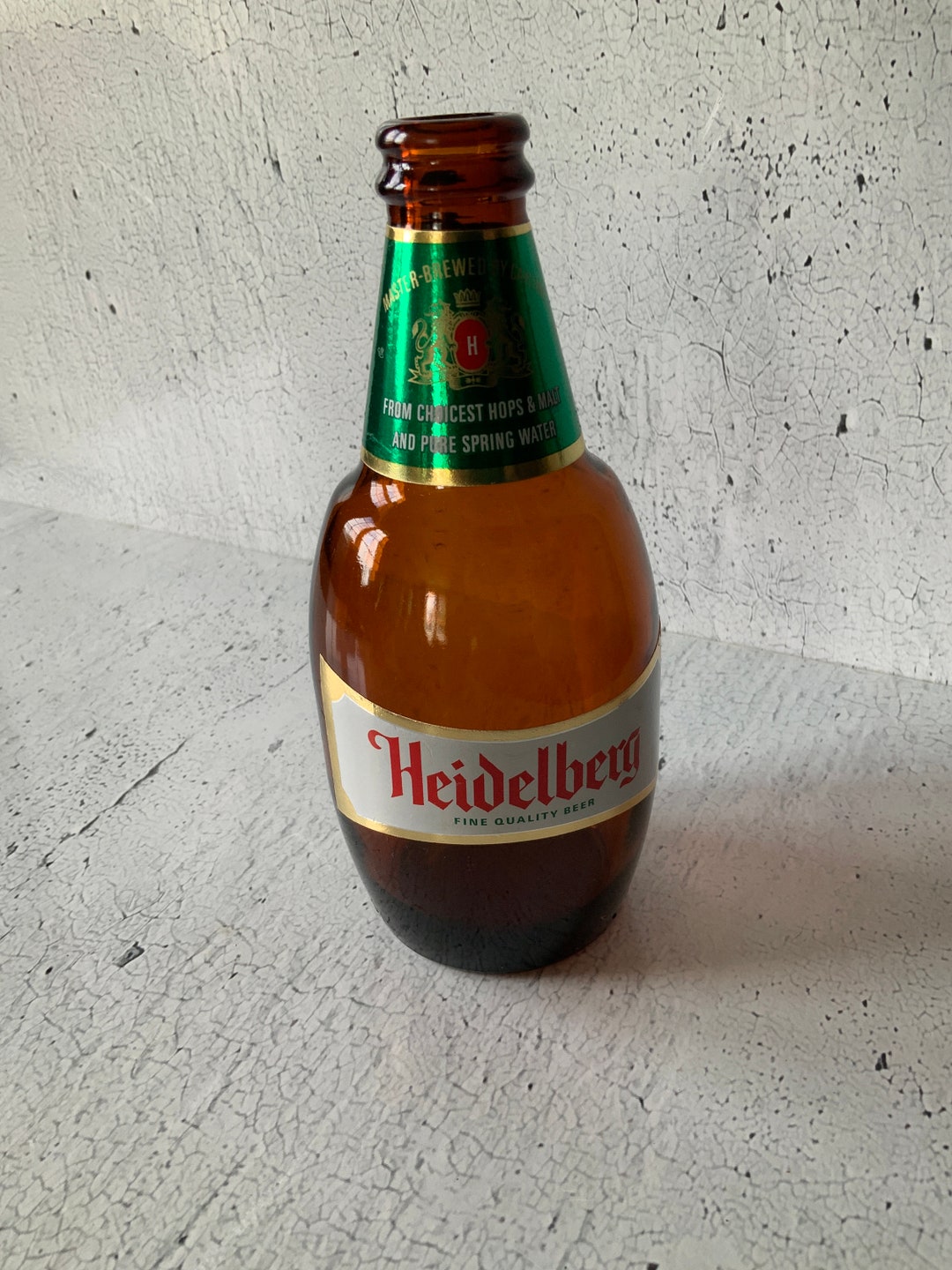 Heidelberg Stubby Bottle. Vintage. Collectible Beer Bottle. Carling