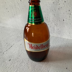 Heidelberg Stubby Bottle. Vintage. Collectible 1970’s beer bottle. In excellent condition. Carling. Barware. Drink ware. Amber glass. Brew.
