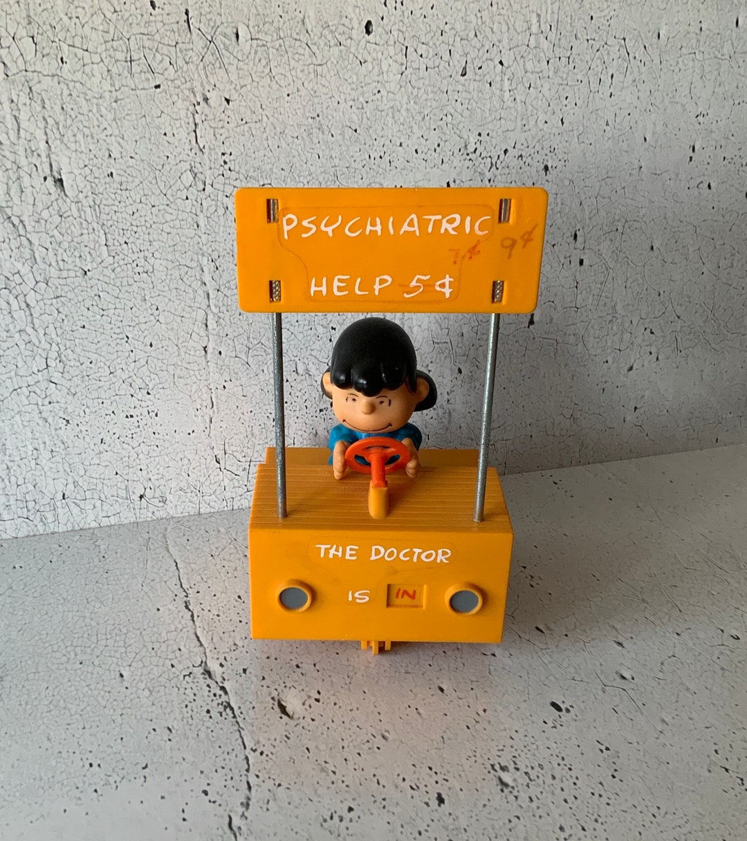 Vintage Peanuts. Lucy Doctor is in Cart. Psychiatric Etsy