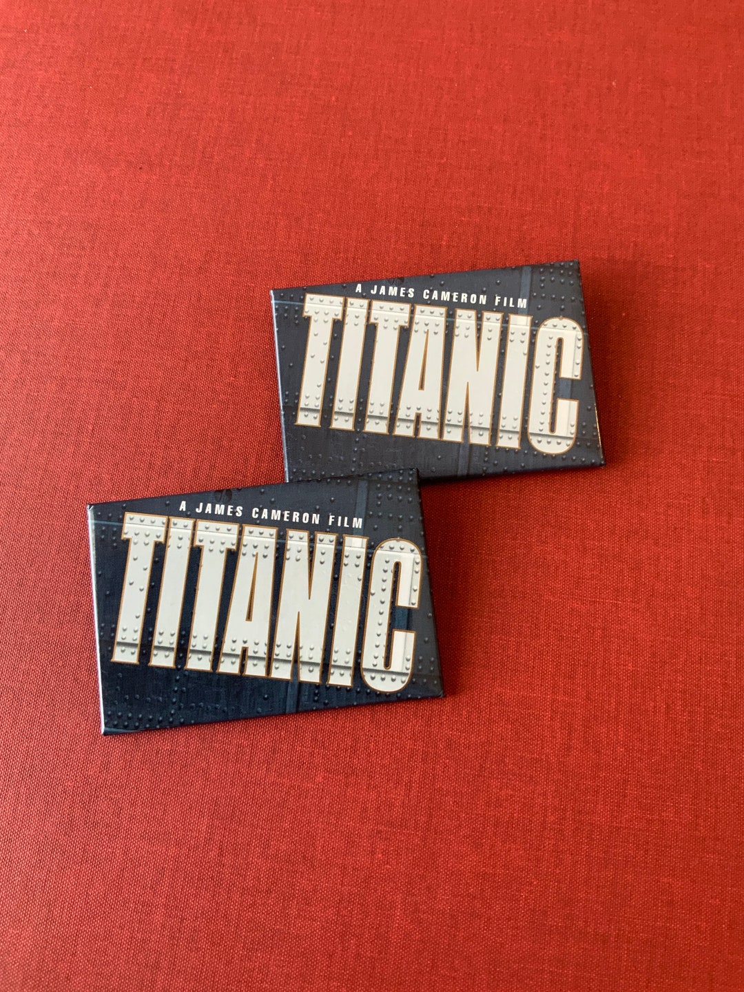 1997 Titanic Pinbacks. Kate Winslet. Movie Promo Pin. Titanic Etsy