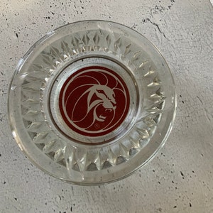 MGM Grand Casino ashtray. Roaring Lion. Souvenir item. Hotel ashtray.Las Vegas souvenir. keepsake.
