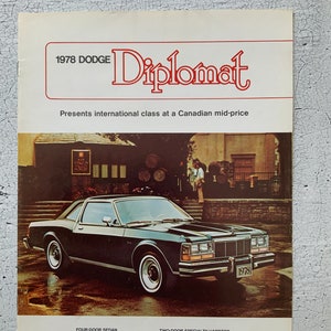 1978 Dodge Diplomat brochure.