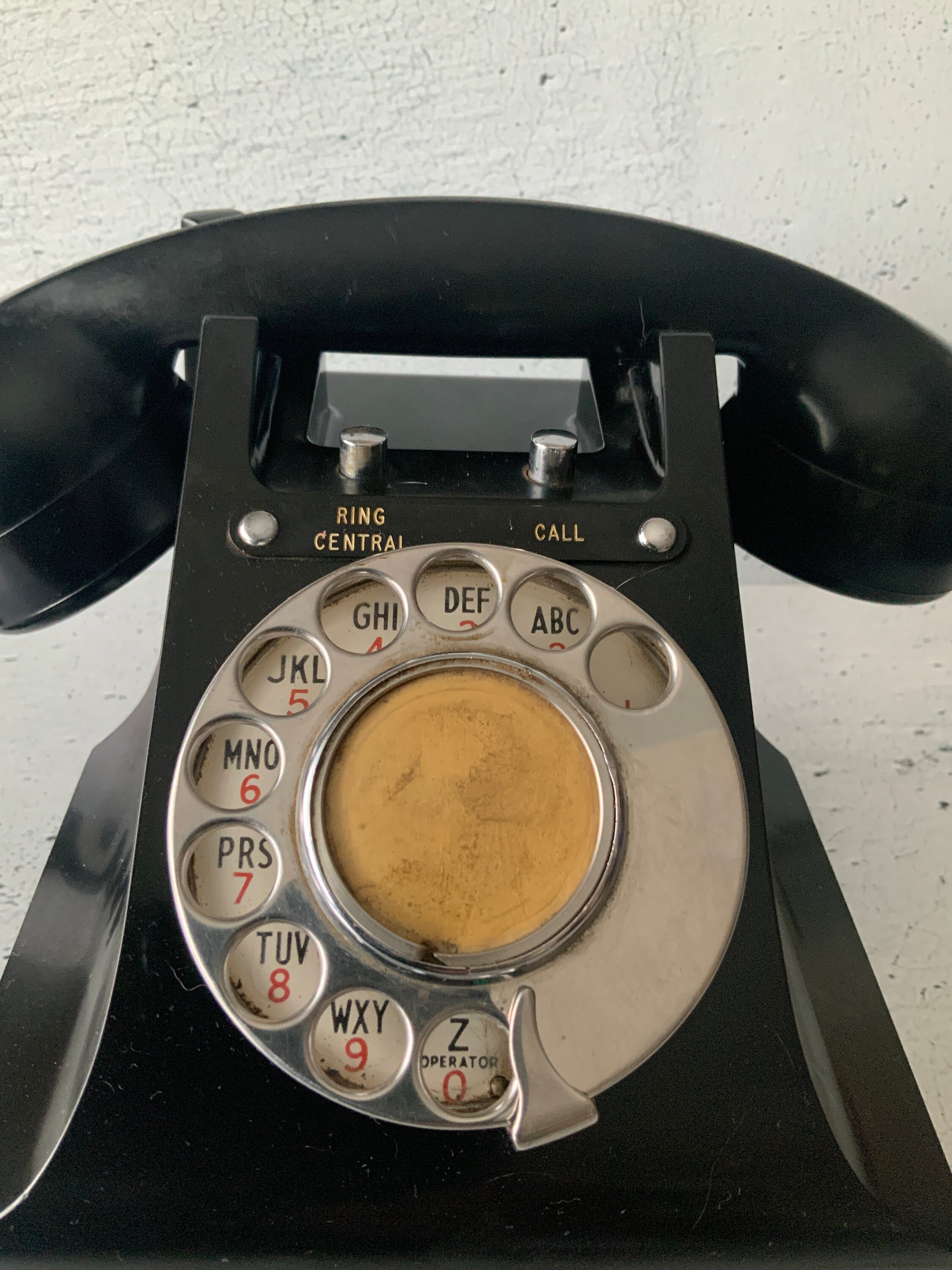 Teléfono antiguo de la oficina general de correos GPO 700 en inglés  británico rojo de la década de 1960 esfera transparente de Whitehall o  esfera roja de Portobello -  México