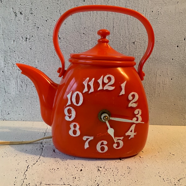 Teapot Clock Etsy