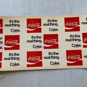 Cardboard Coke Sign 