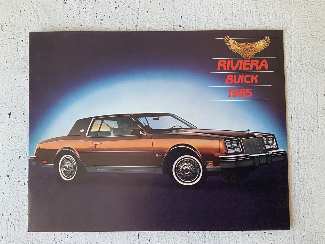 1985 Buick Riviera Brochure. 3.8l. Riviera Coupe. Buick 2 Dr. Ebody. 4