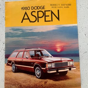 1980 Dodge Aspen brochure. Dealer’s brochure. Classic car auto restoration. Dodge. Aspen. Mopar. 318 v8. Slant six. Sunrise Edition.