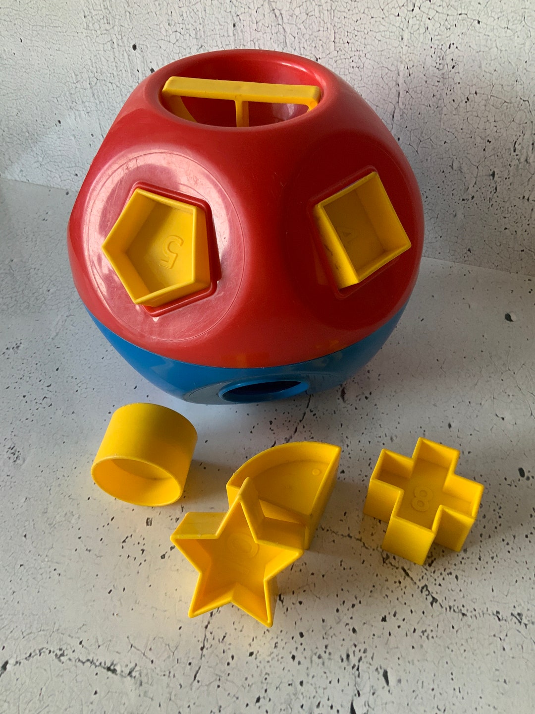 Tupperware Shapeo Toy. Sorter Ball. Vintage Dexterity Toys. Etsy