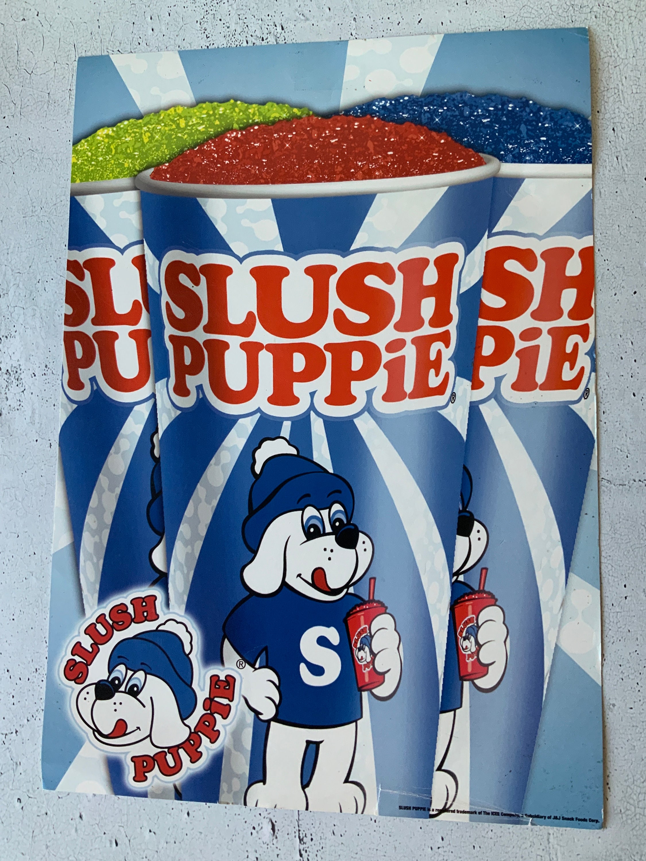 Slushie Antique Sign Vintage Icee Sign