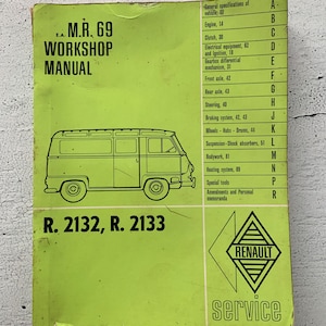 Renault 2132, 2133 Service Manual