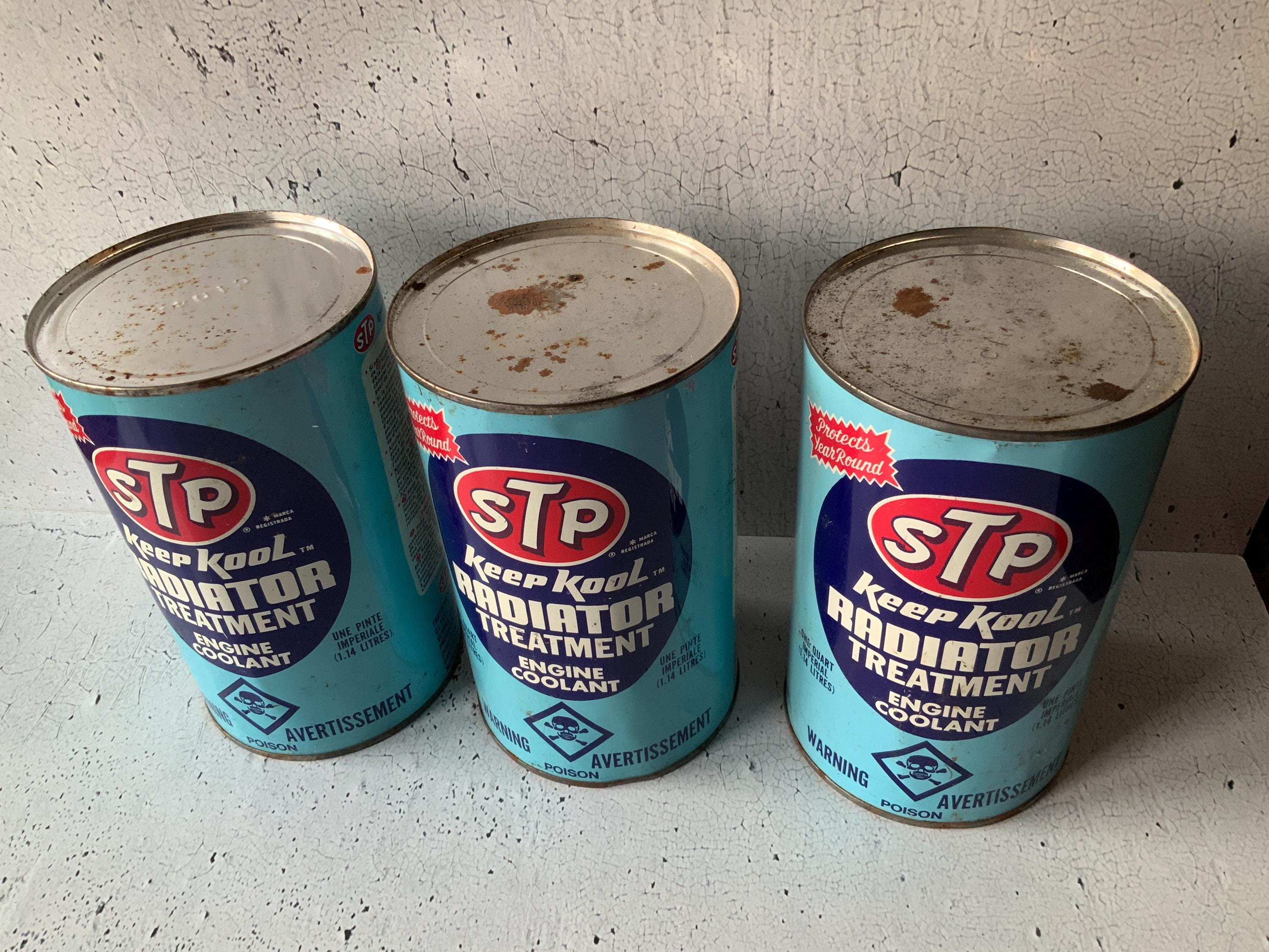 FULL Tins! STP Keep Kool Radiator Treatment. Vintage Gas and Oil ...