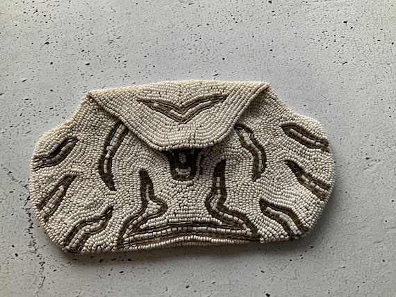 Antique Belt purse. 1920’s. Beaded Clutch.  Eveni… - image 1