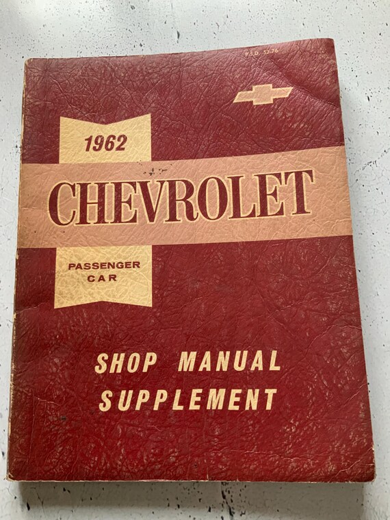 シボレー　chevy サービスマニュアル 1962 Chevrolet Car Service Manual. Classic Car Auto Restoration