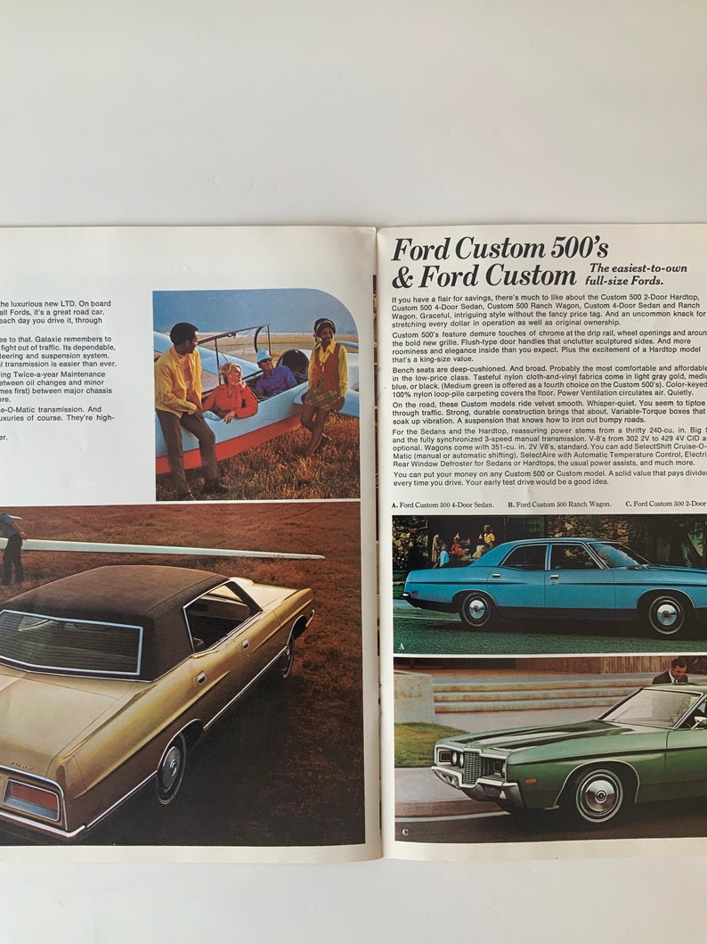 1971 Ford brochure. Passenger cars. Galaxie 500, Thunderbird, more. image 7