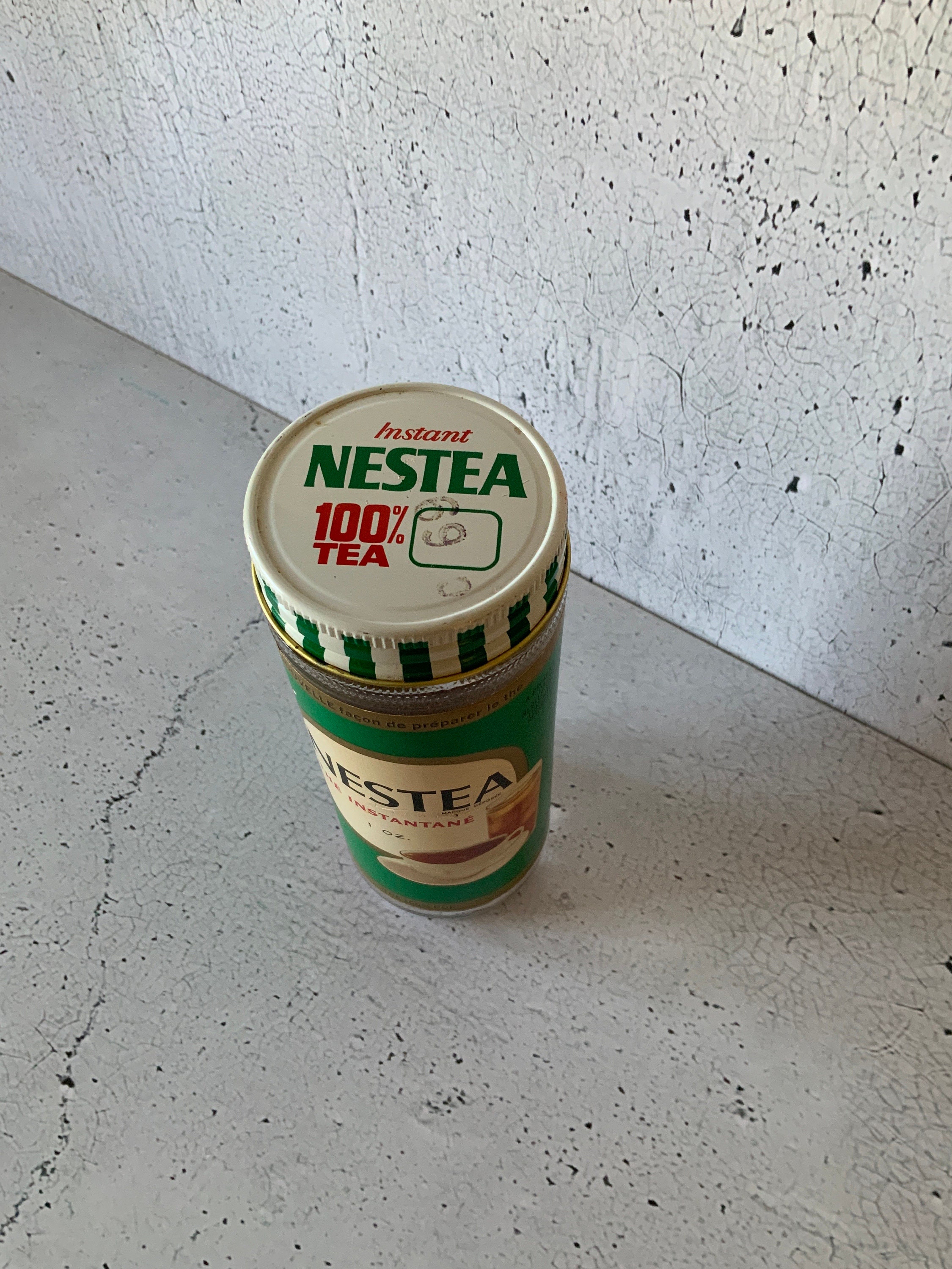 NESTEA Instant Tea. Vintage. Green Label. Jar is 2/3 Full. Etsy
