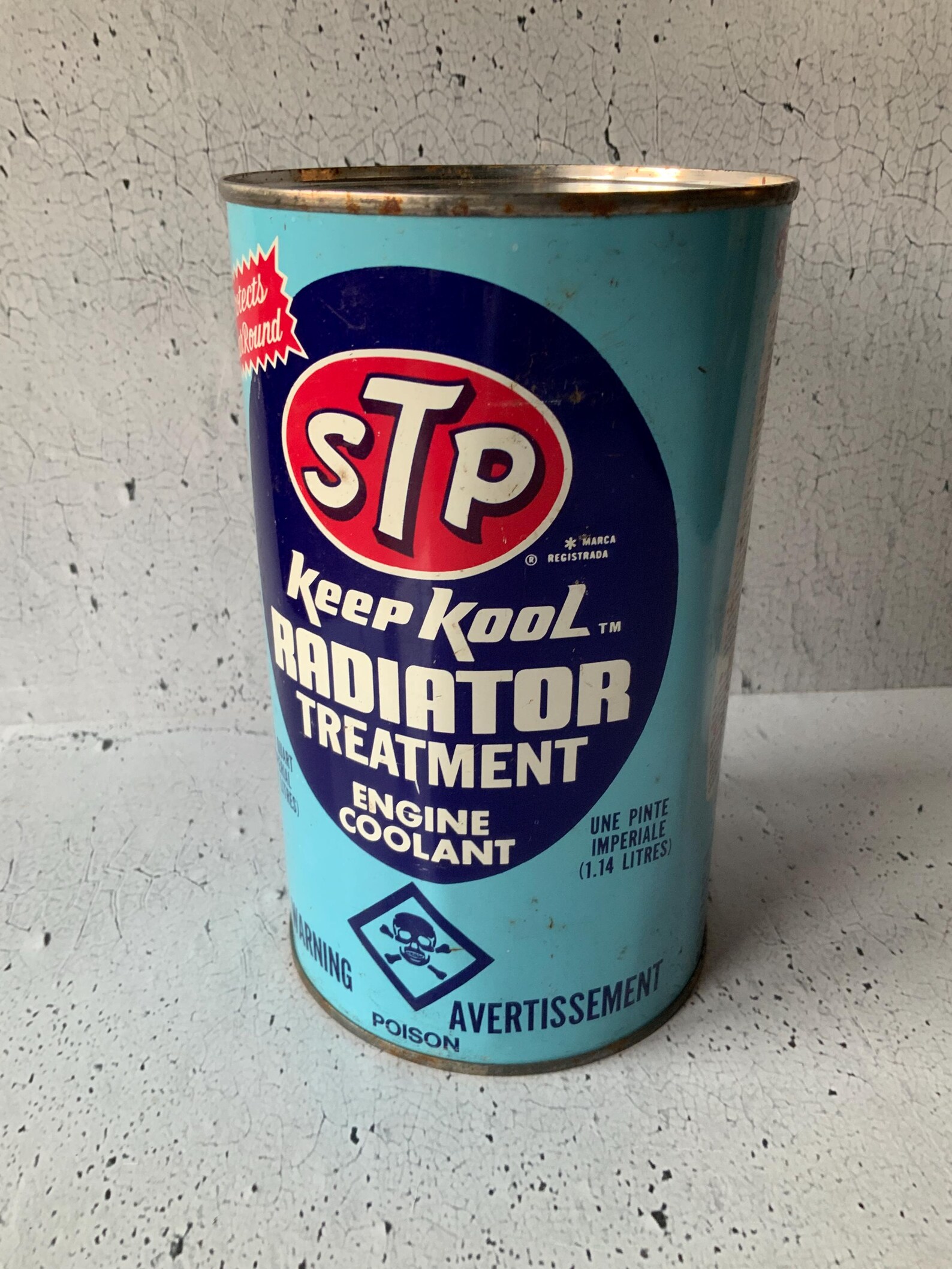 FULL Tins! STP Keep Kool Radiator Treatment. Vintage Gas and Oil ...