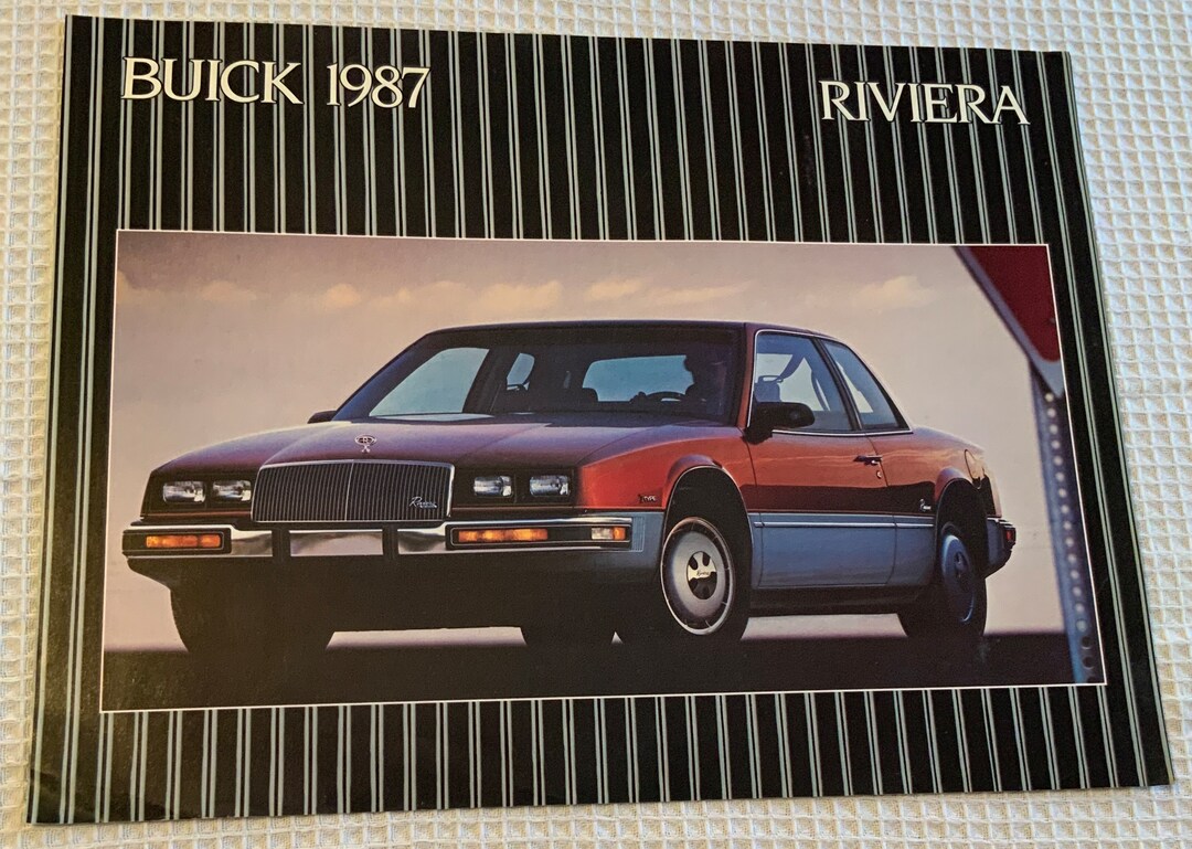1987 Buick Riviera. Ad Sheet. Riviera Coupe. Ebody. 3.8l. 2 Dr