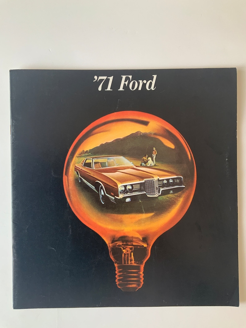 1971 Ford brochure. Passenger cars. Galaxie 500, Thunderbird, more. image 1