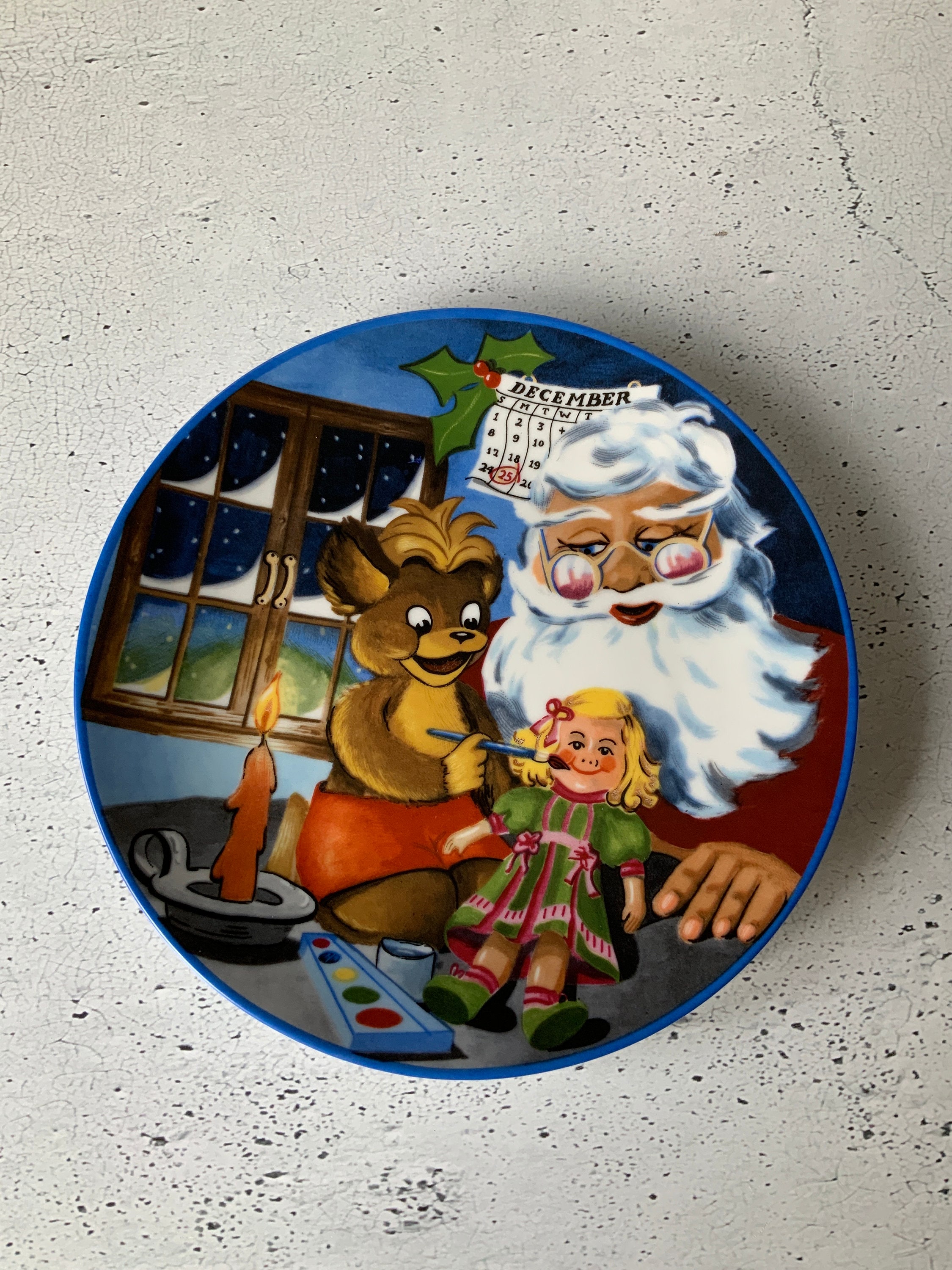 Punkinhead and Santa. T. Eaton Co. Collector's Plate. Anna-perenna