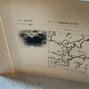 Aerial Photos 1927-1930. Ontario locales. Reconnaissance. Royal Canadian Air Force. Dept. of National Defence. Pikangikum. Minaki. Osnaburgh