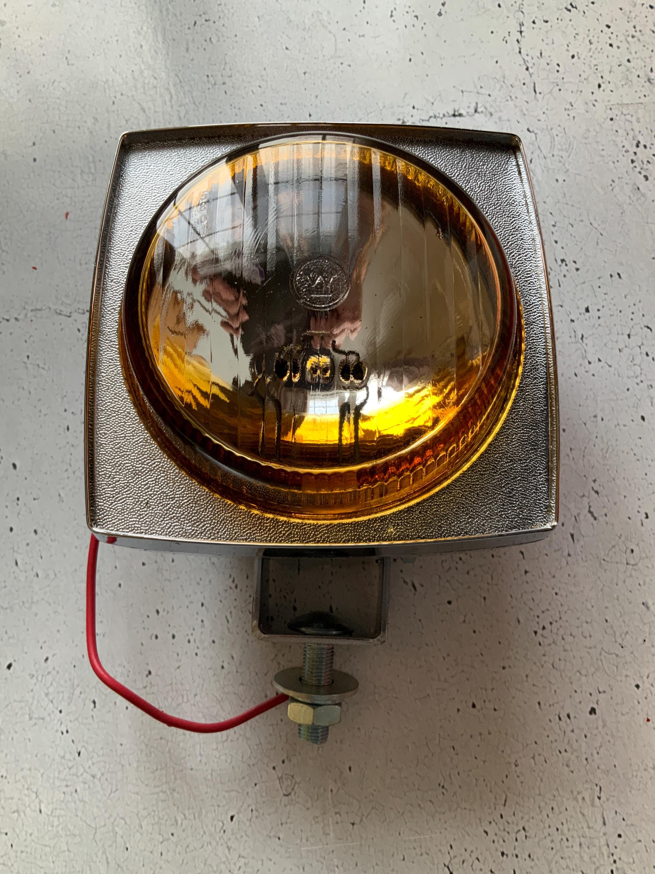 Yankee Dual Fog Lights. Amber 1960's. Unused! Harley Chopper Stack