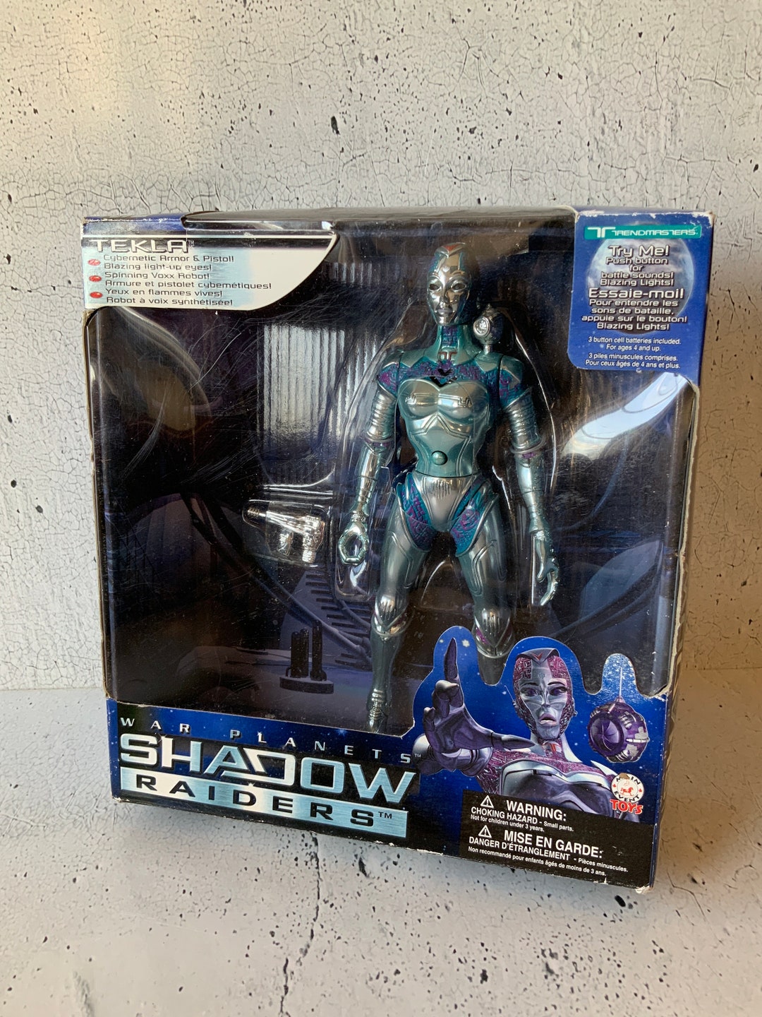 TEKLA Shadow Raiders. War Planets. 1998. Lighted, Flashing Eyes