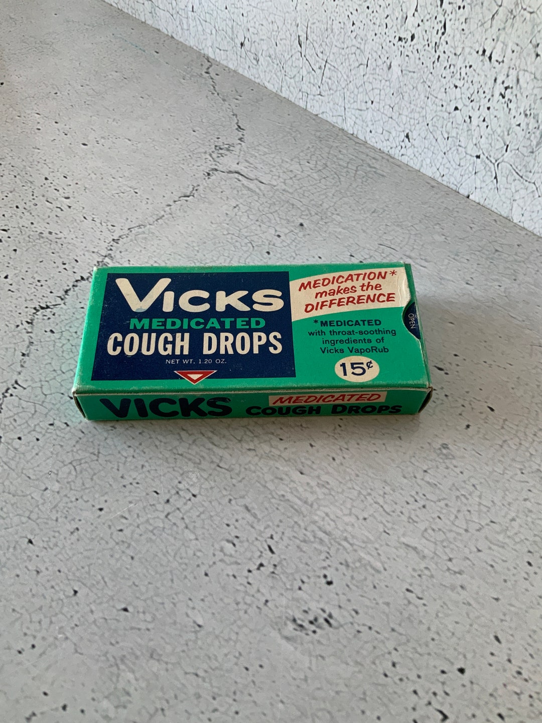 Vicks Cough Drop Box. Vintage Lozenges. Cold and Cough. Etsy