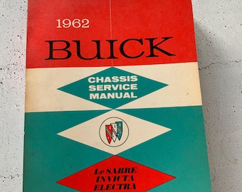 1962 年 Buick Invicta Electra LeSabre サービス マニュアル。状態良好。分厚い。クラシック カーの自動車修復ガイド。古い車の資料。彼へのプレゼント。
