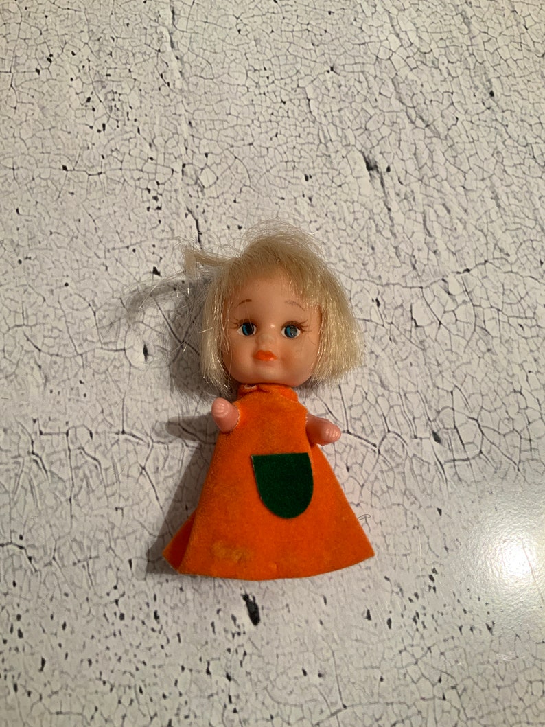 Tiny Little Doll. Cute. Peewee . Collectible Dolls. 1970s Toy. Gift for Her. Childs Doll. Rare
