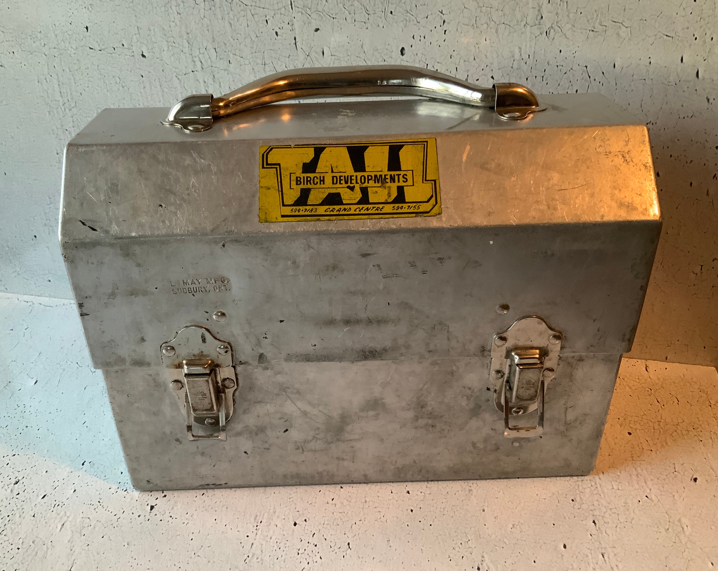 Miners Lunch Box, L. May MFG, Made in Sudbury