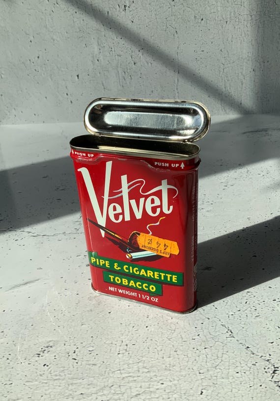 Velvet Tobacco Tin. Excellent Condition. 1950's. Hinged Lid. Classic Smoke  Shop Item.smoking Collectible. Liggett Group. Pinkerton. Kentucky