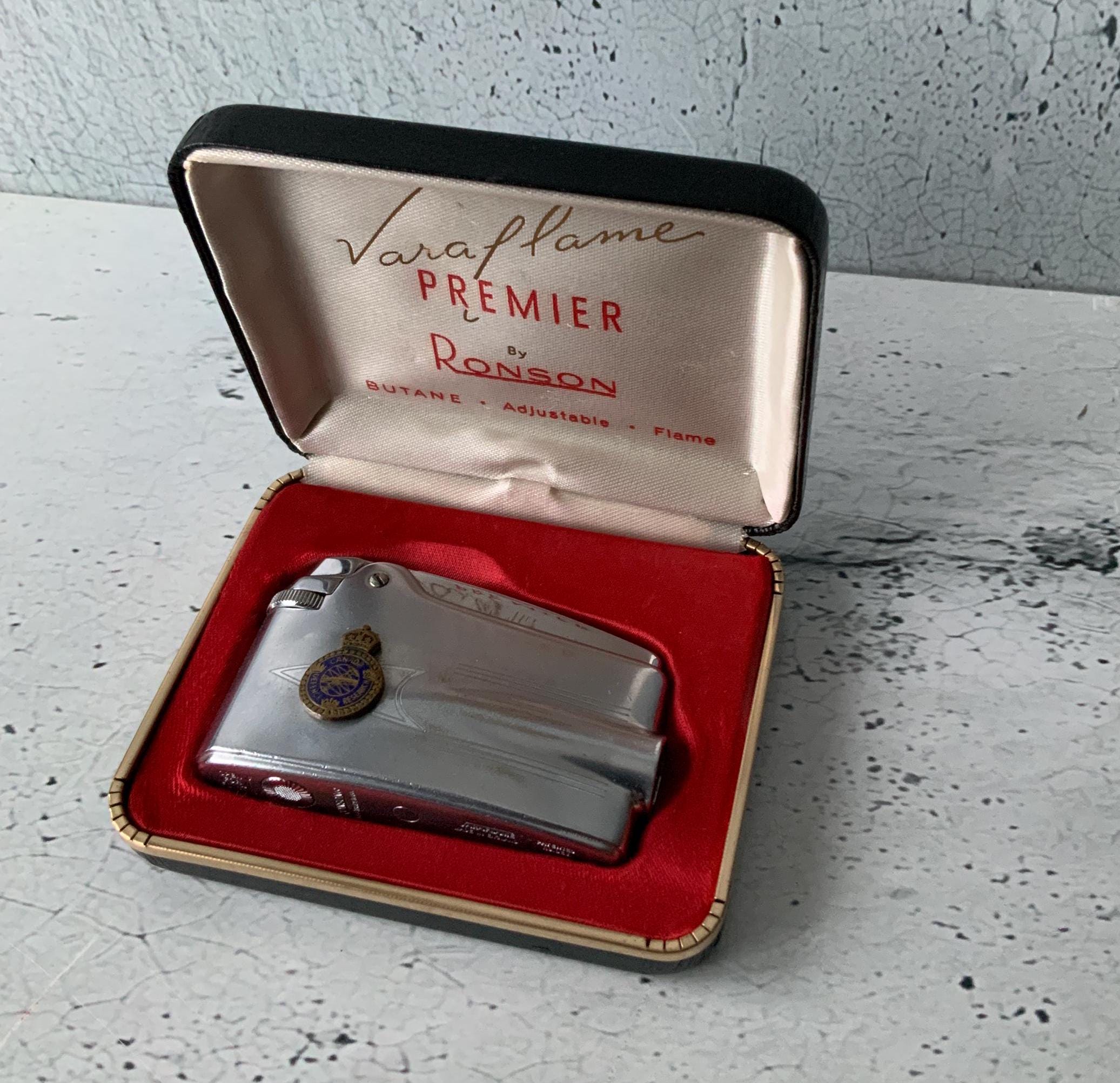 Vintage Ronson Butane Varaflame Lighter With Box | eBay