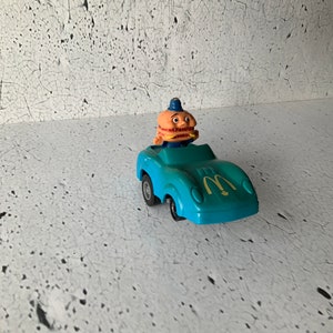 1988 BigMac car. Racer. McDonald’s car. Does circles and wheelies. Toy car. Promotional toy.