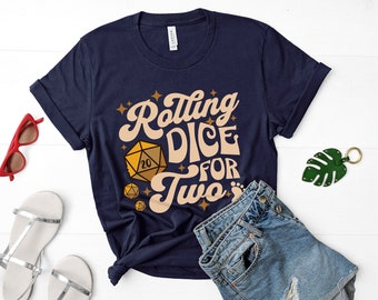 TTRPG Pregnancy Announcement Husband, Retro Gamer Family Tee Shirts, Baby Reveal T-Shirt, Announcement to Dad Shirt, Dragons TTRPG Dungeons