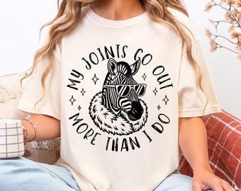 Ehlers-Danlos Syndrome T-Shirt, Funny Chronic Illness POTS Shirt, EDS Awareness Tee, Hidden Disability Gift for EDS Spoonie Zebra Tee Shirt