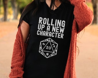 Pregnancy Announcement Tee Shirt, Cute Funny Dnd TShirt, Geeky Nerdy Gamer New Character T-Shirt DND Mom Shirt, Dragon TTRPG Dungeon Baby