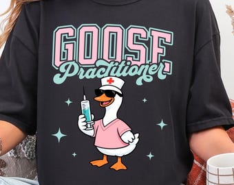 Silly Goose Nurse Practitioner Shirt, Nurse Appreciation Week Tee Shirt, Funny Animal Registered Nursing T-Shirt, Advanced Practice Nurse
