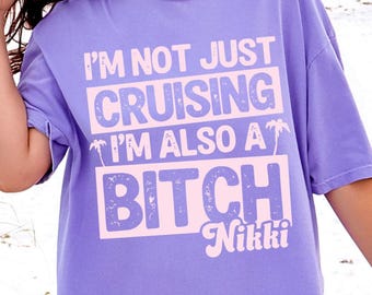 Custom Dirty Cruise Shirts, Birthday Cruise Crew Group Tank Tops, Personalized Beach Vacation Tee Shirts, Best Friend Girl's Trip Matching