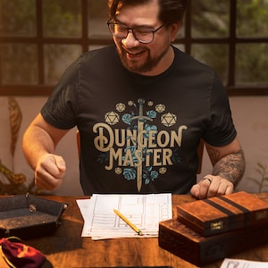 Dungeon Master Tee shirt, Gift for DM T-Shirt, Nerd Magic TTRPG Players Gift, Cute Tabletop Role Playing Game Tee Shirt, Dnd Player Tshirt