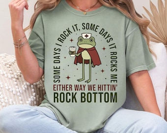 Frog Nurse Educator Shirt, Funny Gift for Nursing Professor Graduation, Registered Nurse Appreciation Week, Coffee Lover Clinical Instructor